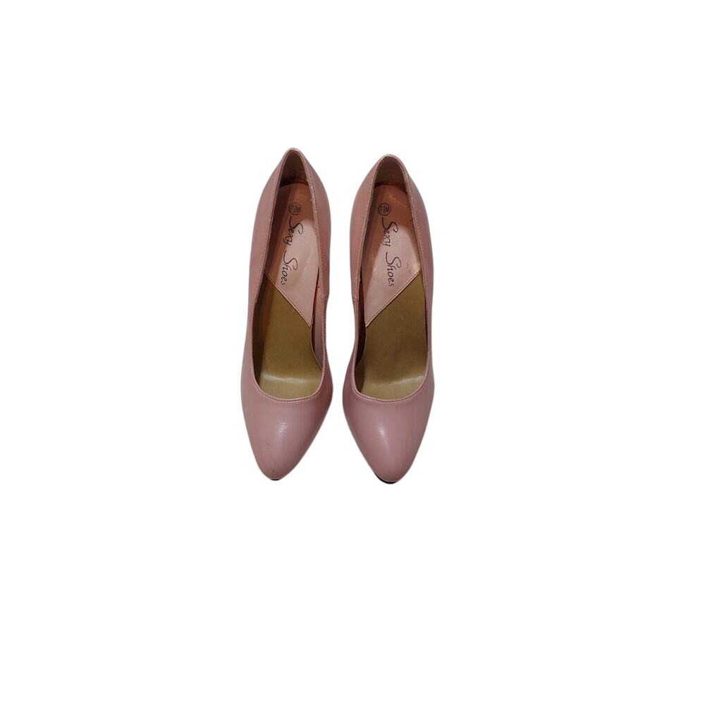 womens pink sexy shoes high heel pumps size 7.5